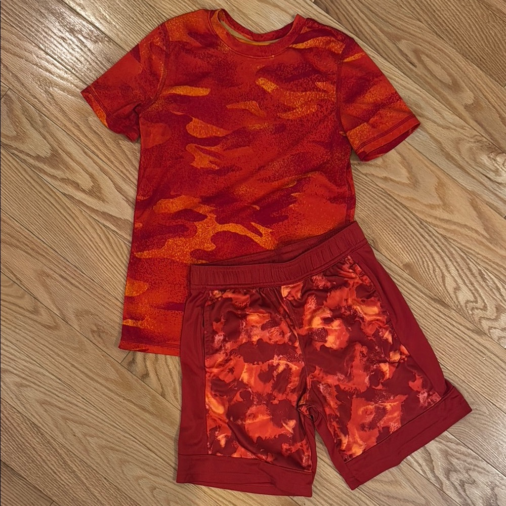 All in Motion Kids Matching Set - Red and Orange ❤️🧡 Basketball 🏀